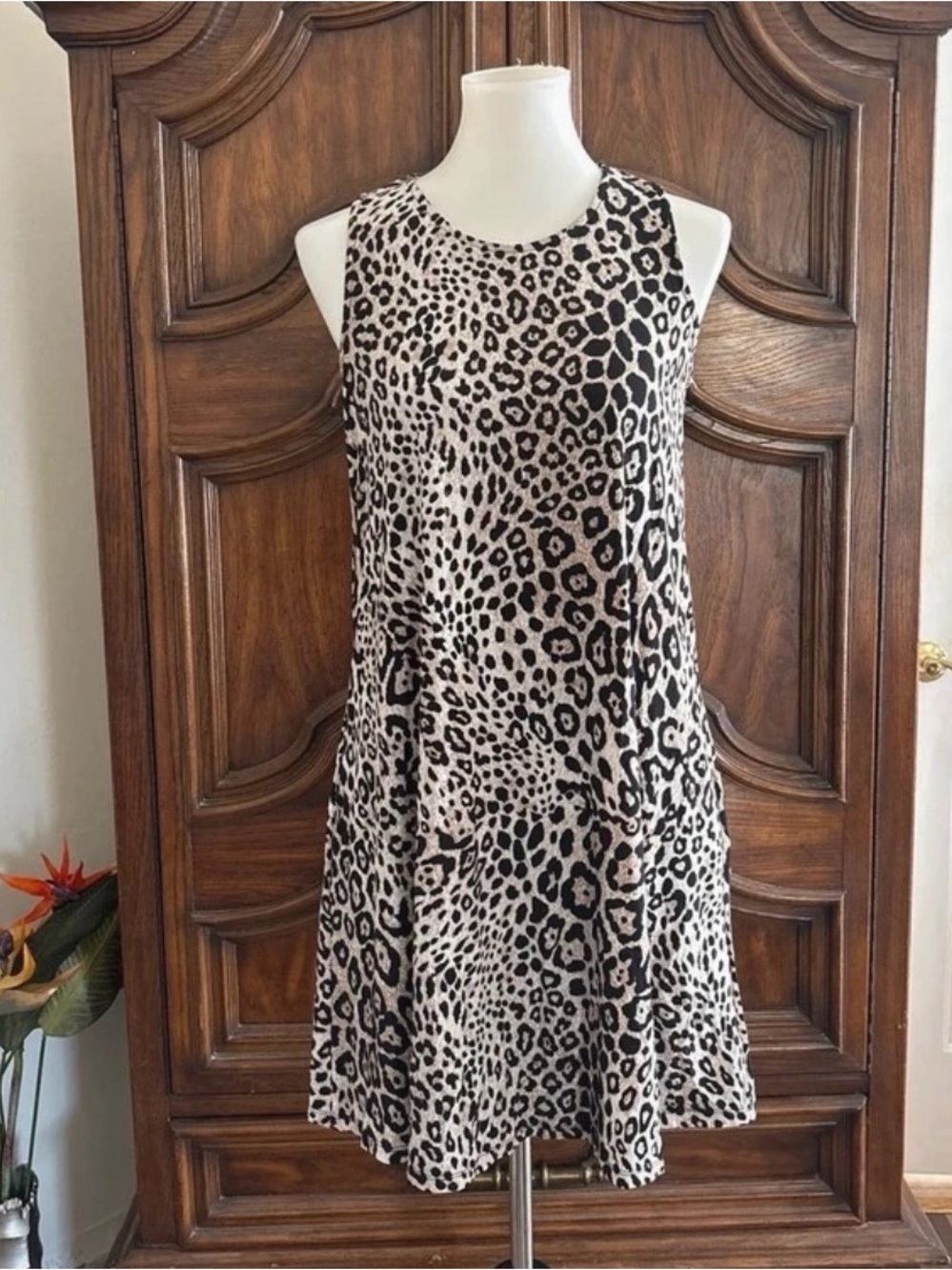 NWT Premise Leopard print sleeveless dress